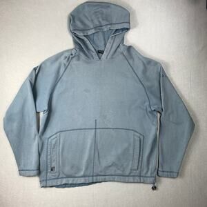 Vintage NIke Hoodie Mens XL Kangaroo Pocket Drawcord Pullover Fleece Lined